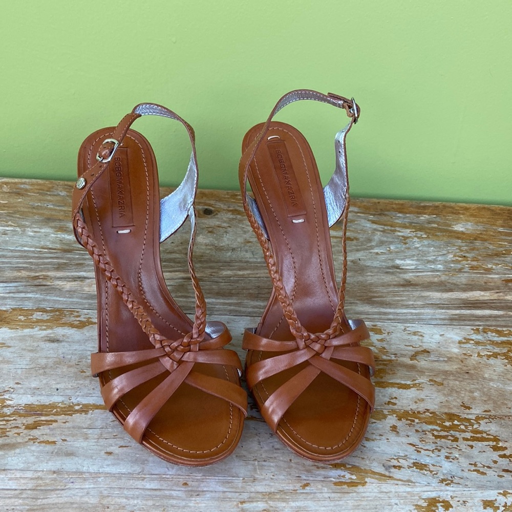 BCBGMaxAzria Brown Strappy Heels